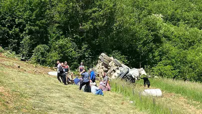 Gümüşhane’de beton mikseri dehşeti: 150 metrelik uçurumdan yuvarlanan araçta 2 can kaybı