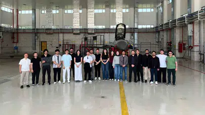Geleceğin mühendisleri kokpite girdi: F-16'ların sırlarını yerinde keşfettiler
