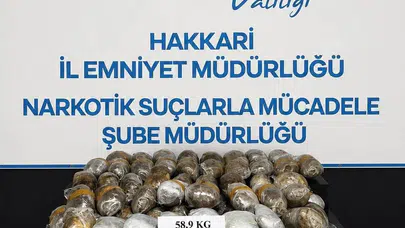 Hakkari narkotik ekiplerinden zehir tacirlerine ağır darbe: 100 paket skunk ele geçirildi