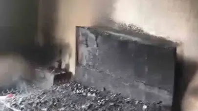 Iğdır'da korkutan yangın: Şehir dışındayken gelen telefonla hayatı karardı