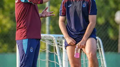 Aral Şimşir, Trabzonspor'daki ilk antrenmanına katıldı