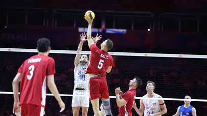 A Milli Erkek Voleybol Takımı, FIVB Milletler Ligi'nde Sırbistan'ı 3-0 yendi