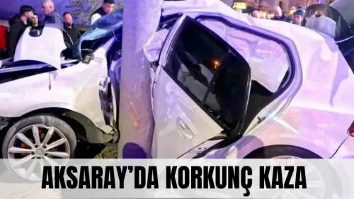 Beton direk otomobile mızrak gibi saplandı!