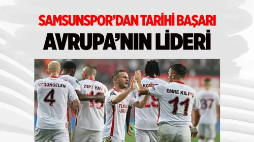 Samsunspor'dan Konferans Ligi'nde tarihi başlangıç! 3'te 3 yapıp averajla lider oldu!