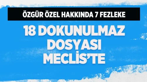 Özgür Özel ve Erkan Baş'ın da olduğu 18 dokunulmazlık dosyası Meclis'e sunuldu!