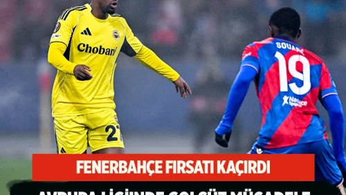 Fenerbahçe'nin Viktoria Plzen karşısında yüzü gülmedi