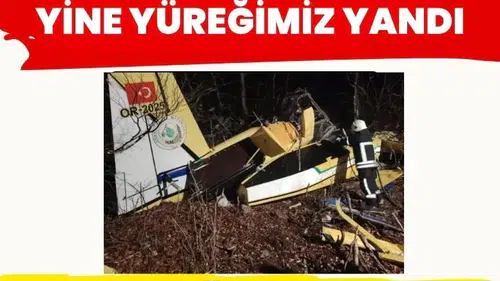 Bakan Yumaklı açıkladı: Yangın söndürme uçağımız düştü, pilotumuz hayatını kaybetti