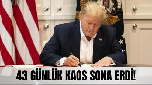 43 günlük kaos sona erdi! Trump’tan kritik imza
