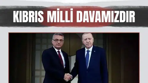 Cumhurbaşkanı Erdoğan: 'Kıbrıs Türkü asla yalnız kalmayacak'