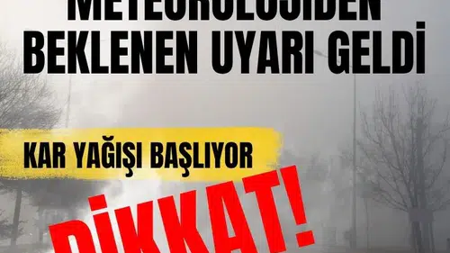 MGM ve İçişleri’nden peş peşe uyarı! Kar yağışı başlıyor hangi iller etkilenecek?