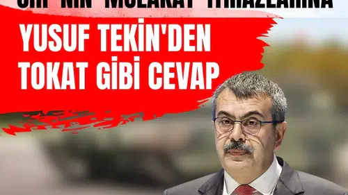 Yusuf Tekin’den CHP’ye mülakat çıkışı: 'Bunu artık kimse yutmaz!'