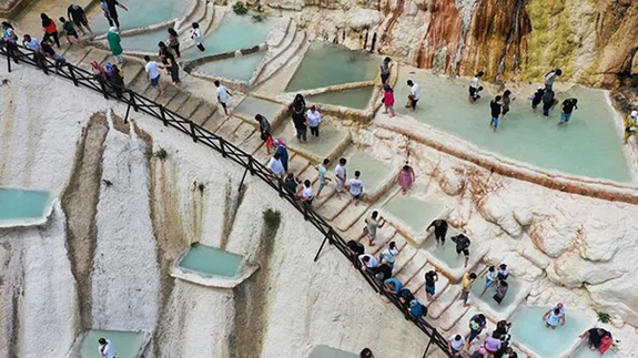 Giresun'daki Göksu travertenlerine sezonda 200 bin ziyaretçi bekleniyor