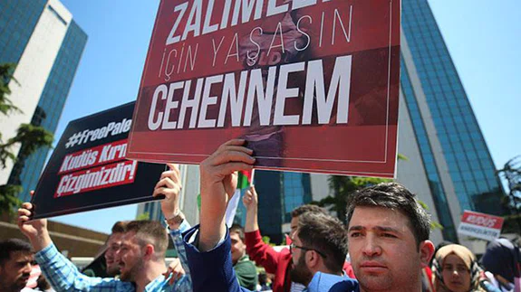 İsrail Katliamına Karşı Türkiye Tek Yürek