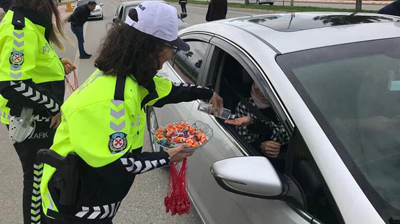 Sürücüleri böyle karşıladılar