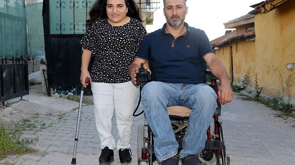 Amasyalı engelli çiftin zorluklar karşısında en büyük gücü sevgi