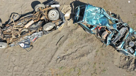 Hurdaya dönen araçlar 'şasi' numarasıyla bulunuyor