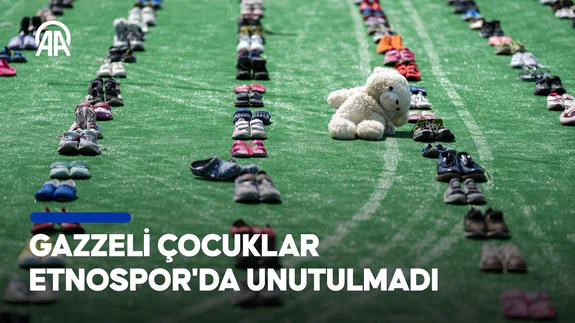 Hayatını kaybeden Gazzeli çocuklar Etnospor'da unutulmadı