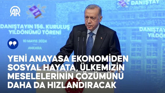 Cumhurbaşkanı Erdoğan, İdari Yargı Günü ve Danıştay'ın 156. Kuruluş Yıl Dönümü Töreni'nde konuştu