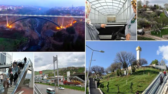 Köprüler, yürüyen merdivenler ve asansörler şehri Karabük
