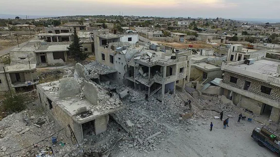 İdlib'de rejim ve destekçisi Rusya'nın yol açtığı yıkım büyüyor