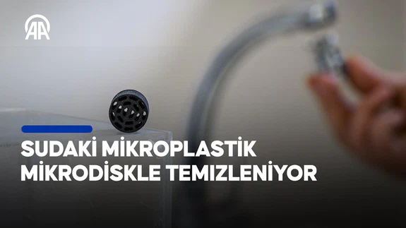 Sudaki mikroplastik mikrodiskle temizleniyor