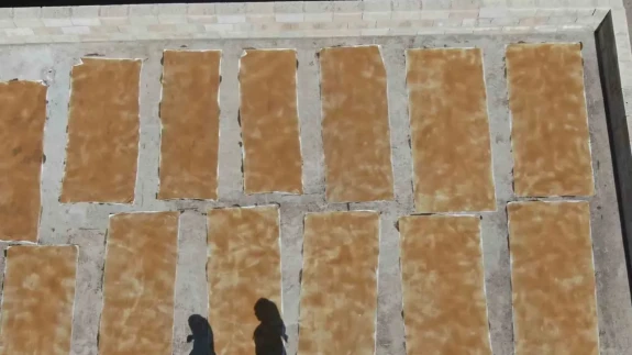 Gaziantep’te imece usulü üretim:Kadınların yaptığı doğal pestil yoğun ilgi görüyor