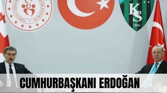 Cumhurbaşkanı Erdoğan ve Gürcistan Lideri Kocaeli Stadı’nda yan yana!