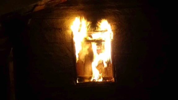 Bu kez samanlık seyran olmadı, alev alev yandı!