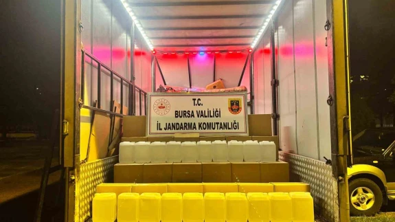 İznik’te bin litre kaçak etil alkol ele geçirildi