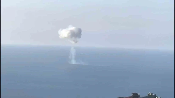 Trabzon açıklarında denizde patlama! Sesi duyan pencereye koştu