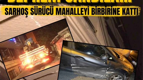 Sarhoş sürücü vinçle dehşet saçtı!
