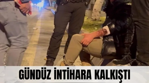 Gündüz intihara kalkıştı, gece refüjde bulundu!