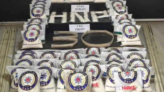 Hakkari’de 87 kilo 500 gram uyuşturucu ele geçirildi