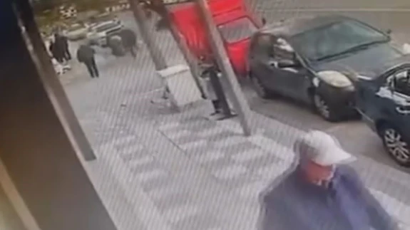 Dehşet anları kamerada! Motosiklet ikiye bölündü