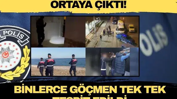 Kimlik kontrolünde ortaya çıktı! Binlerce göçmen tek tek tespit edildi