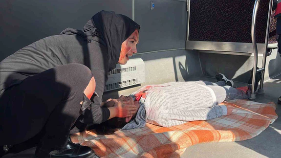 Konya’da acil sağlık haftasında gerçeğini aratmayan tatbikat