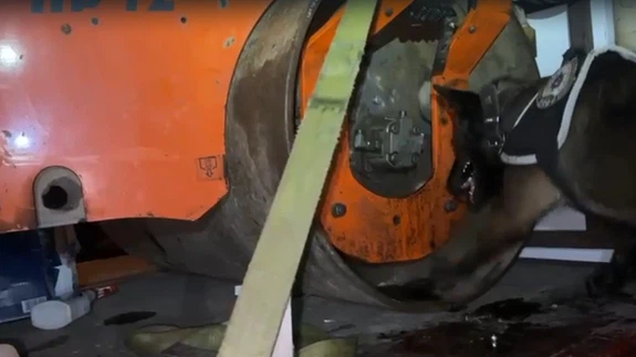 Kocaeli'de asfalt silindirinden 102 kilo uyuşturucu çıktı!