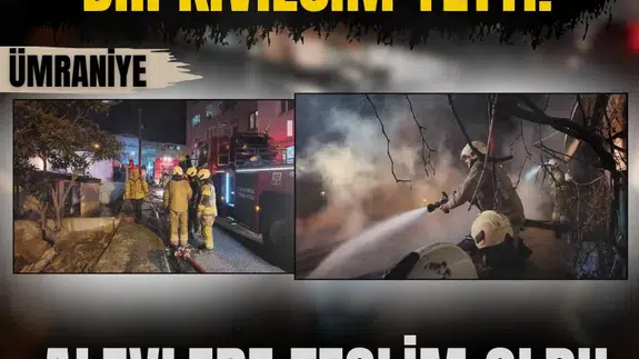Bir kıvılcım yetti: Ümraniye alevlere teslim oldu!