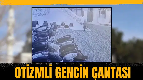 Cami avlusunda vicdansızlık! Otizmli gencin çantası namaz sırasında çalındı