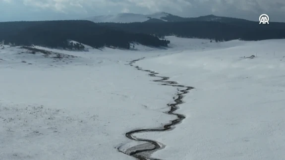 Göle'deki Mendereslerin Büyüleyici Görüntüsü Drone Kamerasına Yansıdı