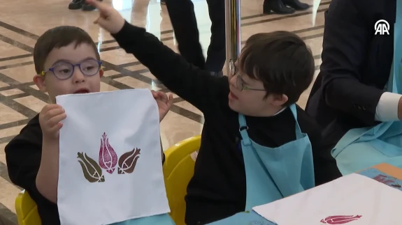 Down Sendromlu Çocuklar Külliye'de Ağırlandı: Oyunlar Oynadılar