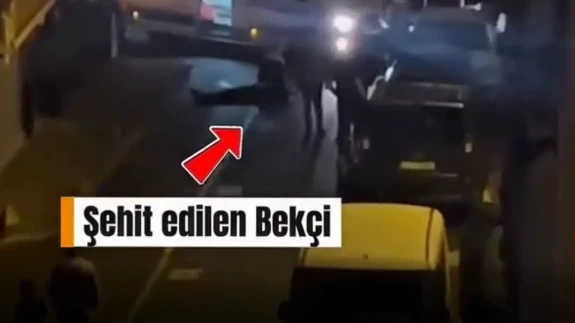Bağcılar'da Şehit Edilen Bekçi Uğur Gölçek'in Vurulduğu Anlara İlişkin Kamera Görüntüsü Ortaya Çıktı