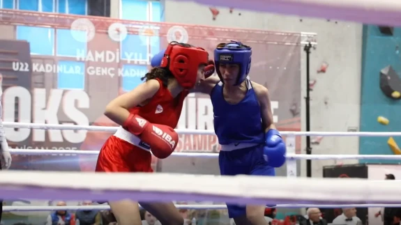 Samsun'da Düzenlenen Kadınlar Türkiye Boks Şampiyonası'nın İkinci Gün