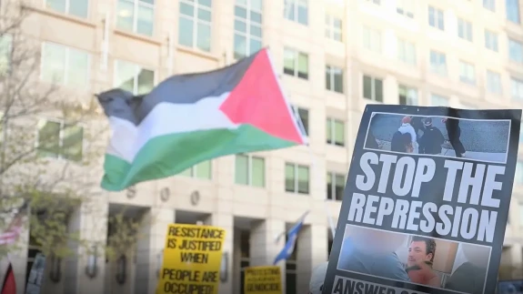 Washington'da Filistin'e Destek Yürüyüşleri Devam Ediyor