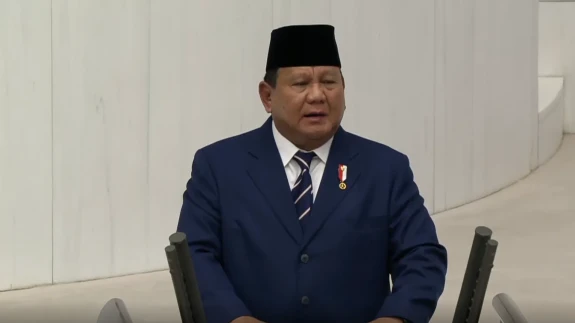 Endonezya Cumhurbaşkanı Prabowo Subianto  TBMM Genel Kurulu'nda Konuştu