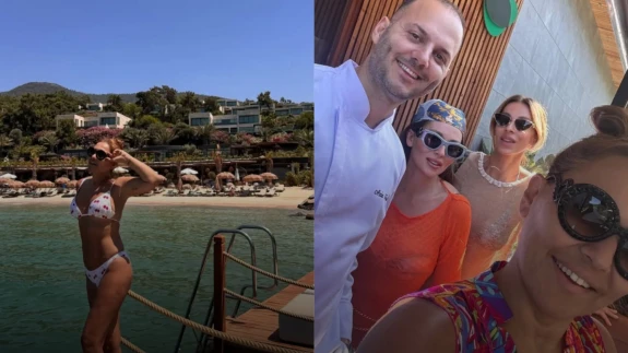 Demet Akalın Bodrum’da, fit haliyle göz kamaştırdı!
