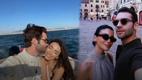 Özge Yağız ve Burak Berkay Karadağ’da aşk tazeledi