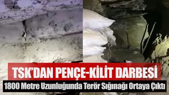 TSK’dan Pençe-Kilit bölgesinde tarihi darbe: 1800 metrelik terör sığınağı!
