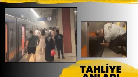 İstanbul Metrosu’nda panik: Fren balataları alev aldı!