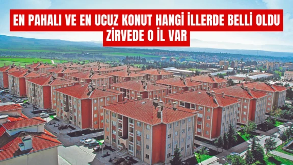 En Pahalı ve En Ucuz Konut Hangi İllerde Belli Oldu: Zirvede O İl Var